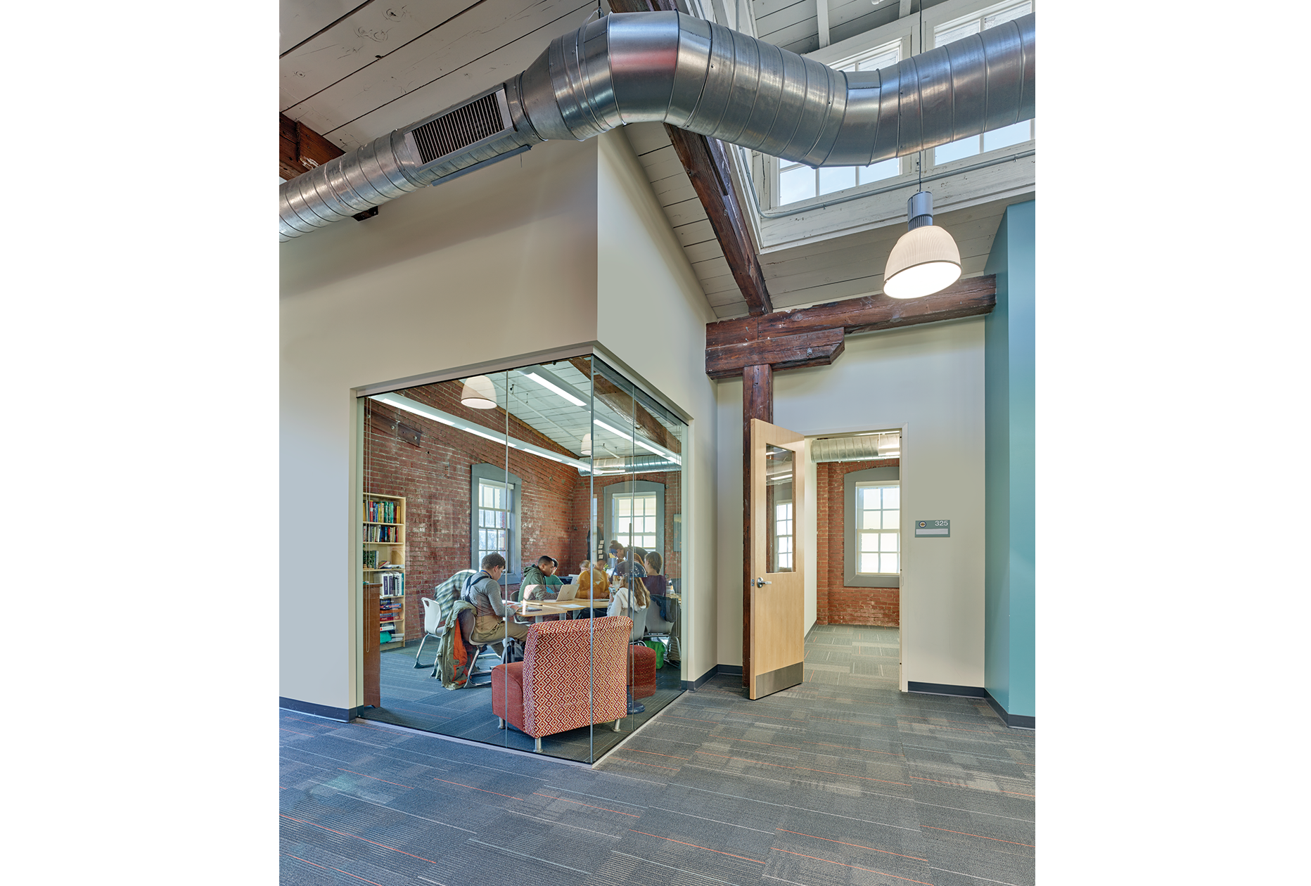 Blackney Hayes AIM Academy Upper School Classroom from Hallway