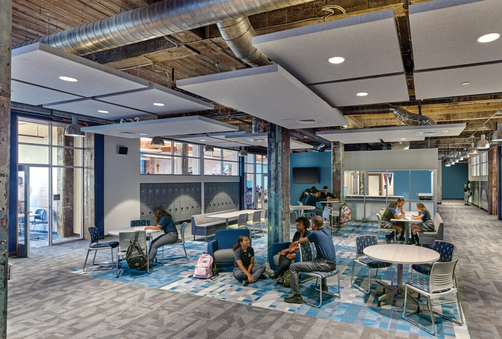 Blackney Hayes Cristo Rey Philadelphia High School Collaboration Space in the Warehouse