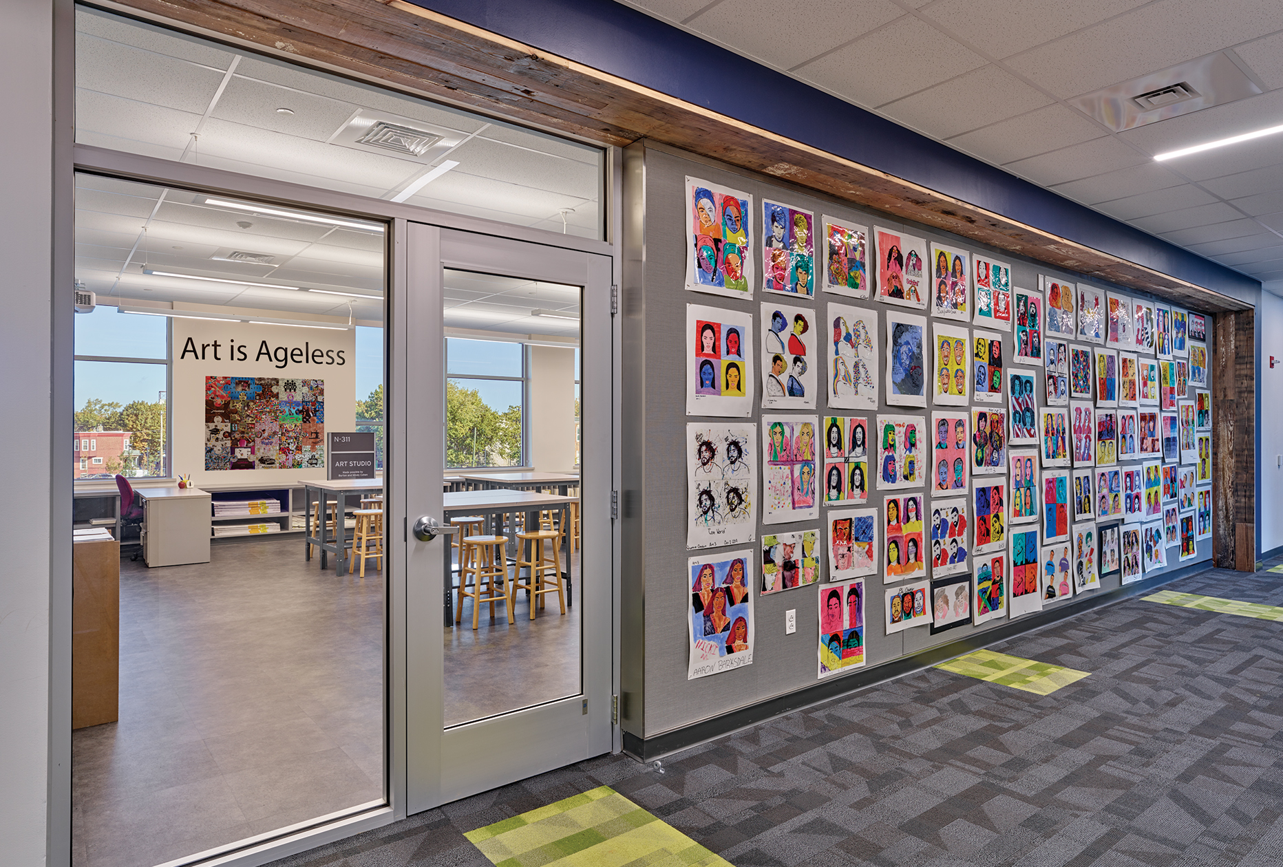 Blackney Hayes Cristo Rey Philadelphia High School Art Room Entrance