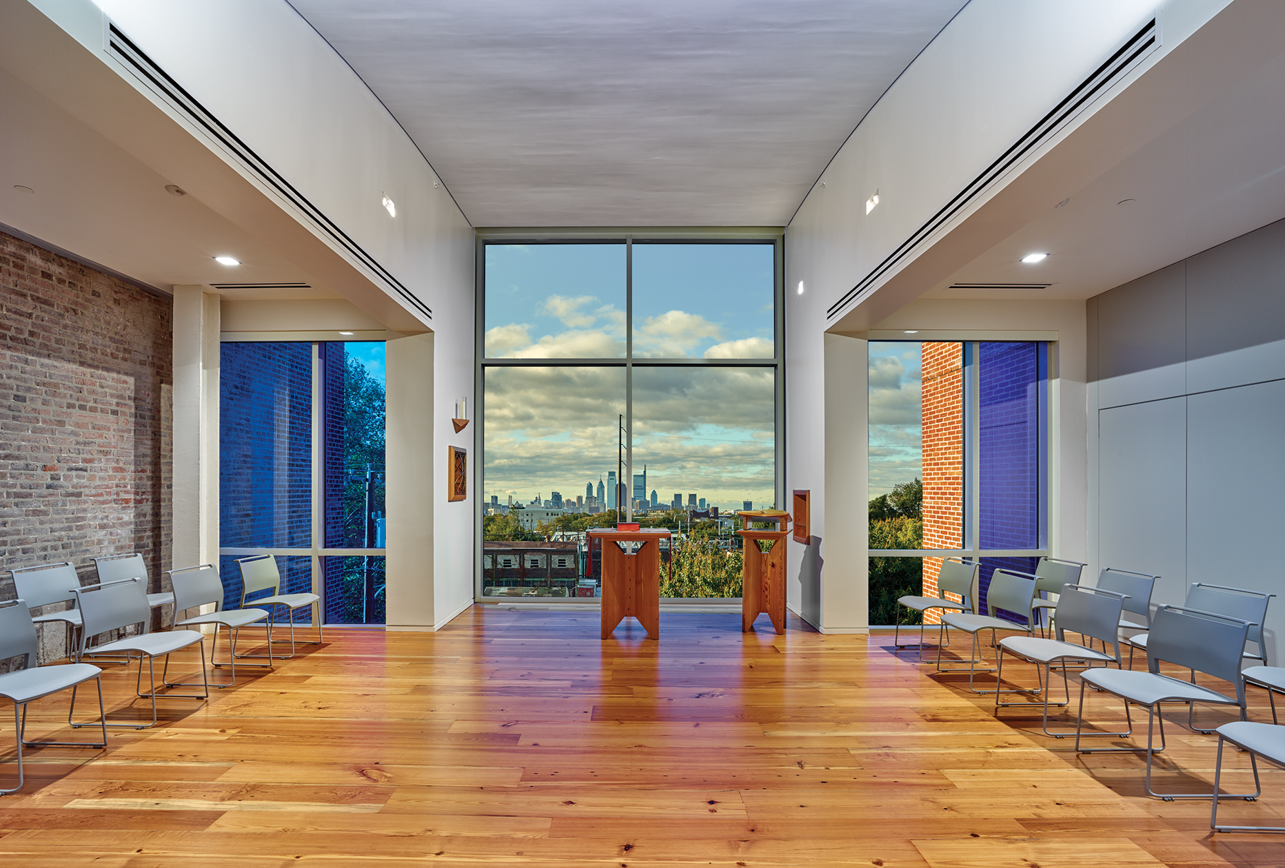 Blackney Hayes Cristo Rey Philadelphia High School Sanctuary with a View of Philadelphia