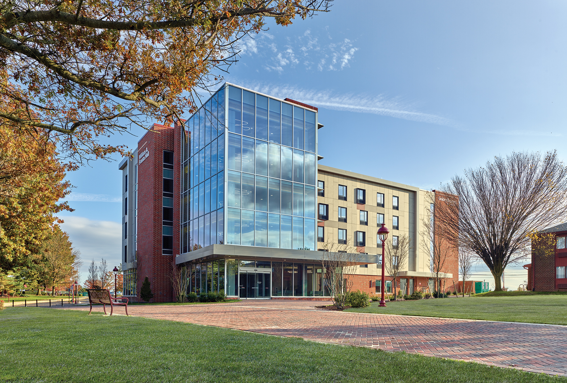 Blackney Hayes Goldey Beacom College Franta Residence Hall Exterior View