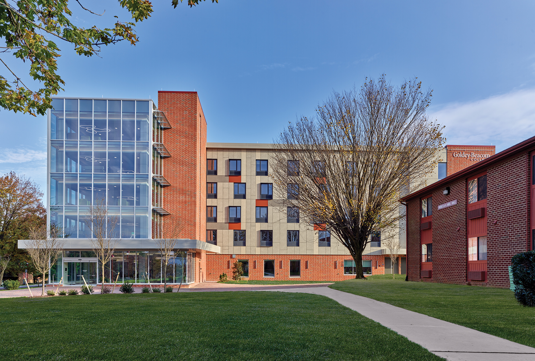 Blackney Hayes Goldey-Beacom College Franta Residence Hall Exterior View